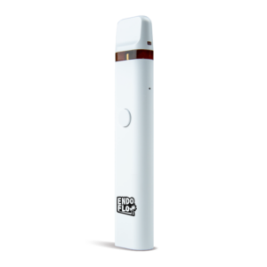 EndoFlo CBD Vape Pen Device V2 white with logo angle shot
